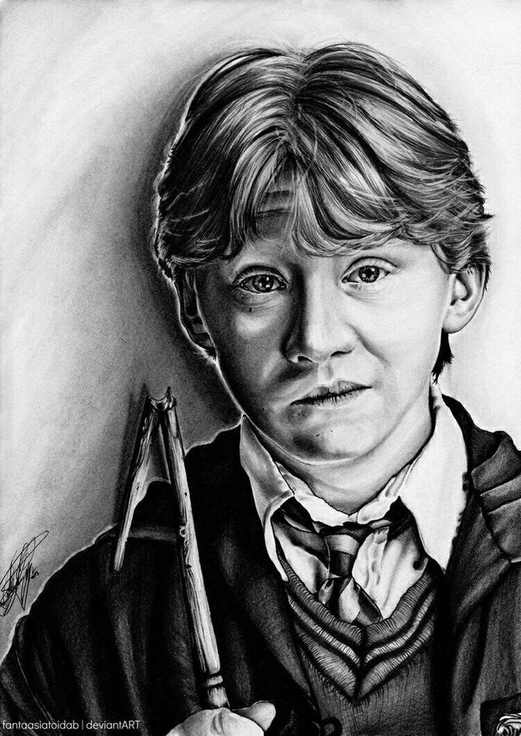 750x1059 ron weasley harry potter in harry potter drawings, harry - Ron Weasley Drawing