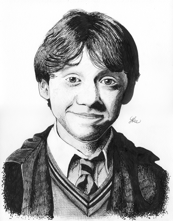 600x766 Ron Weasley Beautiful Image Drawing Drawing Skill - Ron Weasley Drawing