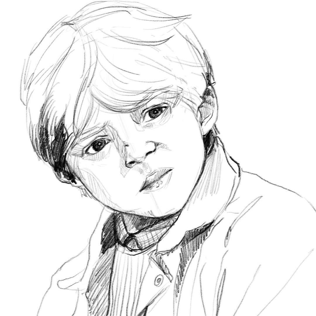 1080x1080 Ron Weasley Ipad Pro + Apple Pen Drawing - Ron Weasley Drawing