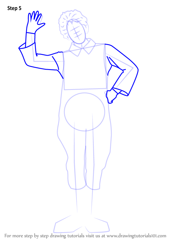 598x844 Learn How To Draw Ronald Mcdonald - Ronald Mcdonald Drawing