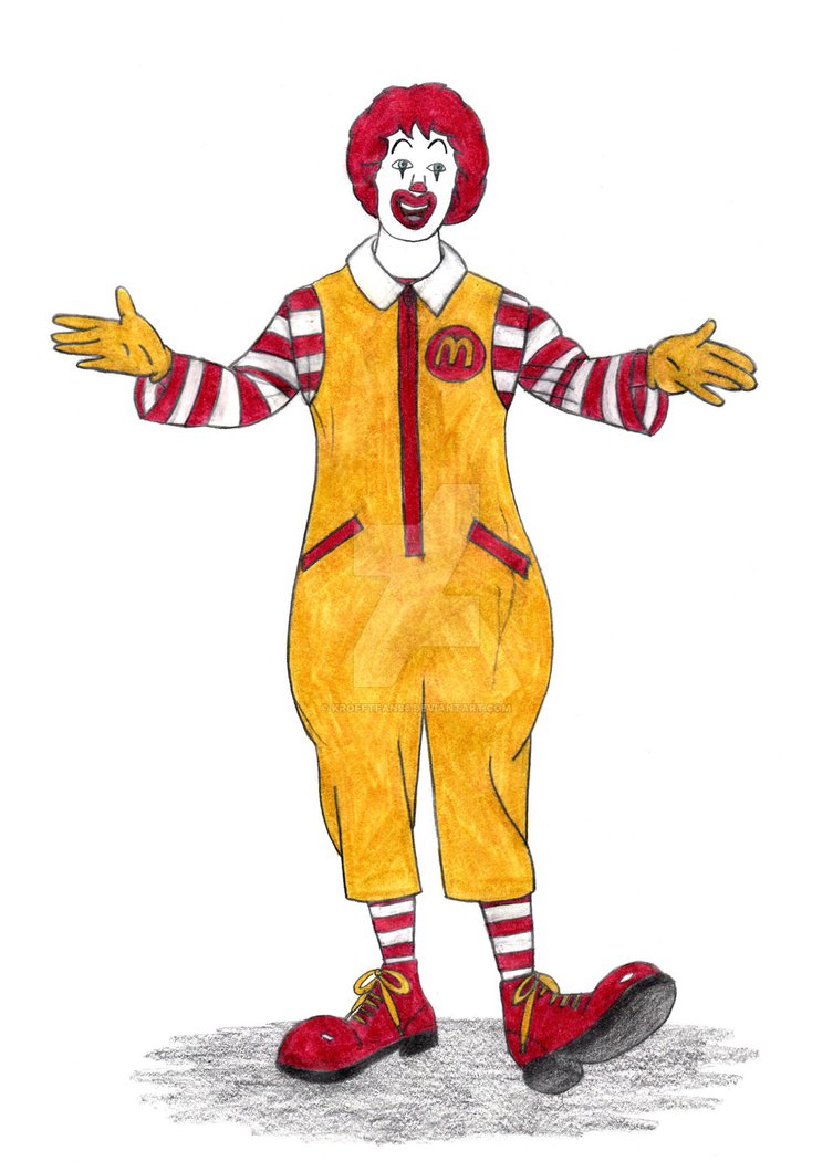 Ronald Mcdonald Drawing alter playground