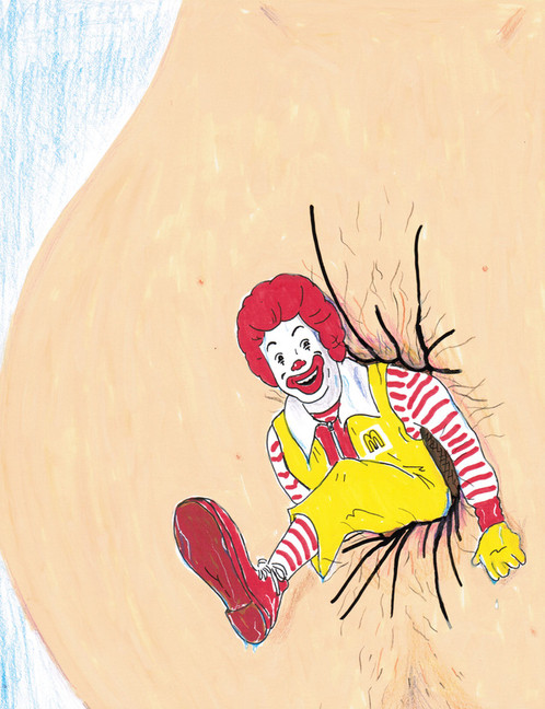 498x648 Ronald Mcdonald - Ronald Mcdonald Drawing