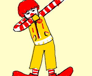 300x250 Ronald Mcdonald Dabbing Drawing - Ronald Mcdonald Drawing
