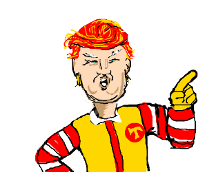 300x250 Ronald Mcdonald Trump Drawing - Ronald Mcdonald Drawing