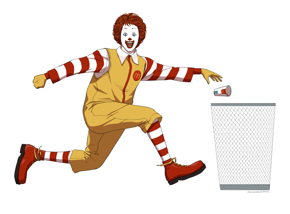 1000x741 Ronald Mcdonald - Ronald Mcdonald Drawing