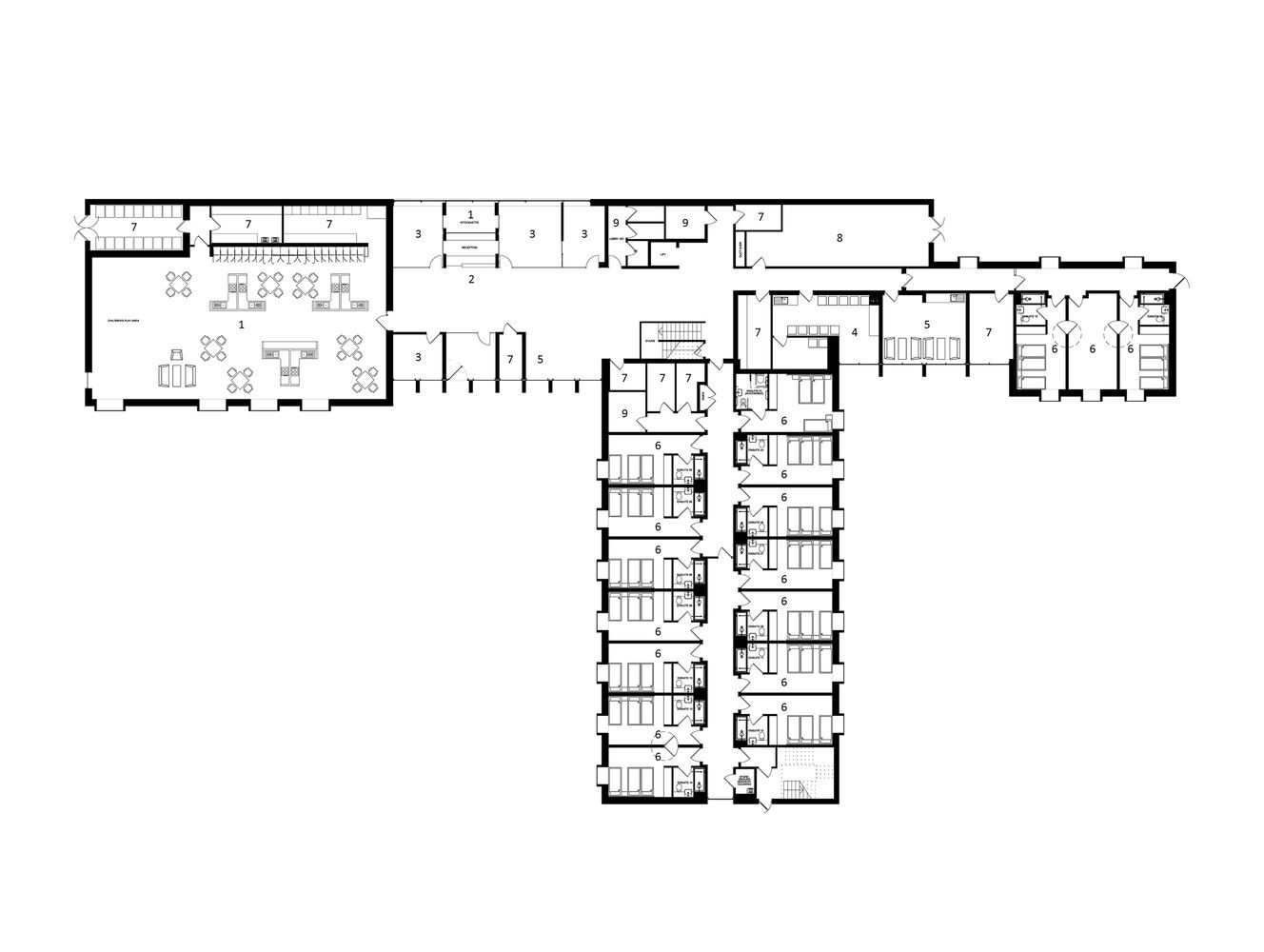 1328x1000 ronald mcdonald house,floor plan retreats and inns - Ronald Mcdonald House Drawing