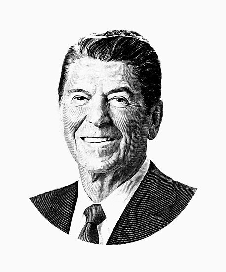 458x550 President Ronald Reagan Graphic - Ronald Reagan Drawing