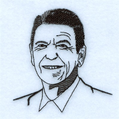 398x400 ronald reagan embroidery designs, machine embroidery designs - Ronald Reagan Drawing
