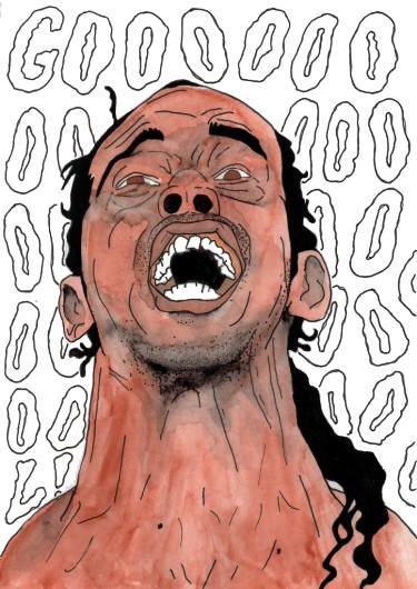 375x530 Ronaldinho Drawing - Ronaldinho Drawing