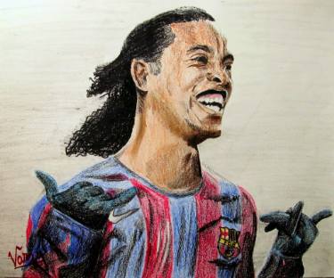 375x312 Ronaldinho Drawing - Ronaldinho Drawing