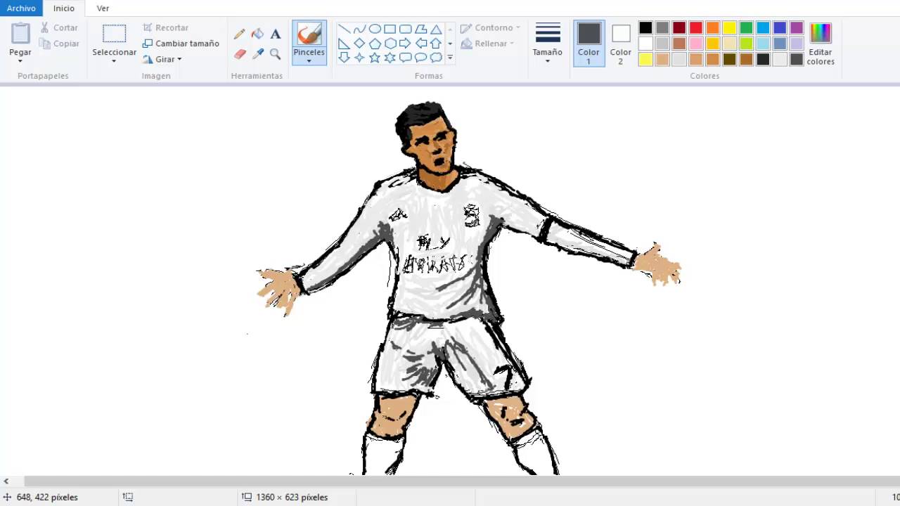 1280x720 cristiano ronaldo celebration draw!! - Ronaldo Cartoon Drawing