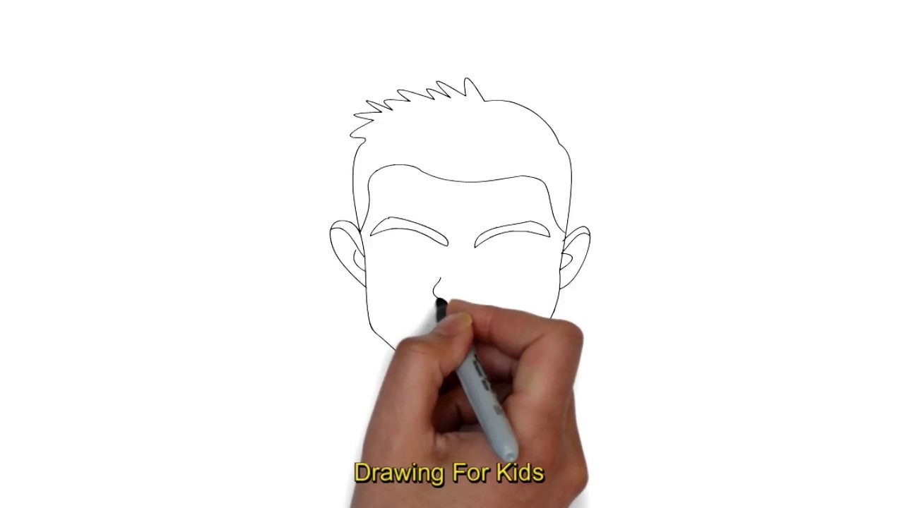 1280x720 how to draw cristiano ronaldo drawing - Ronaldo Cartoon Drawing