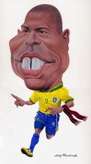 308x550 ronaldo messi and friends funny caricatures, caricature - Ronaldo Cartoon Drawing