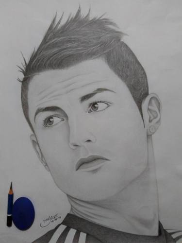 375x500 Cristiano Ronaldo Drawing - Ronaldo Drawing