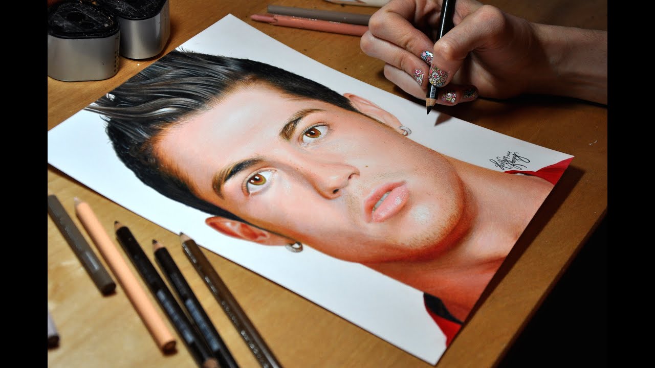 1280x720 Drawing Cristiano Ronaldo - Ronaldo Drawing
