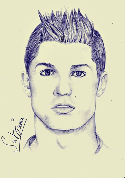 500x710 Image About Drawing - Ronaldo Drawing