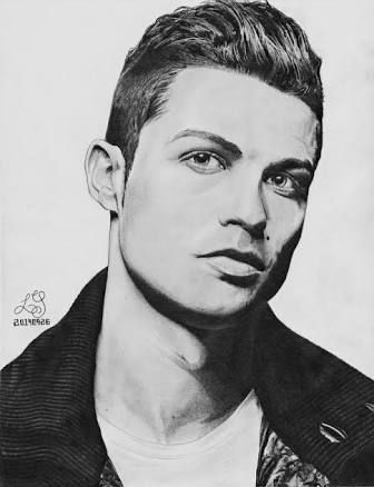 336x438 Cristiano Ronaldo Drawing - Ronaldo Drawing