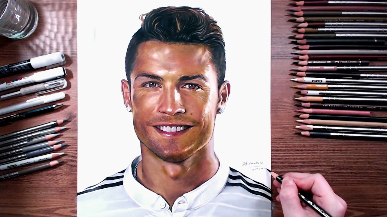 1280x720 Cristiano Ronaldo - Ronaldo Drawing