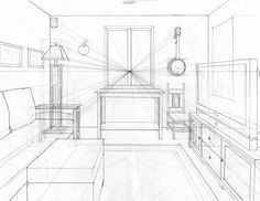236x182 Best One Point Perspective Room Images One Point Perspective - Room Drawing
