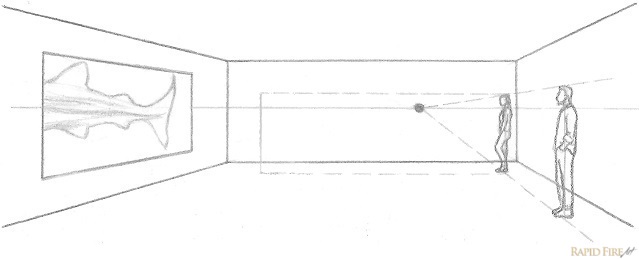 639x259 lesson introduction to one and two point perspective rapidfireart - Room Line Drawing
