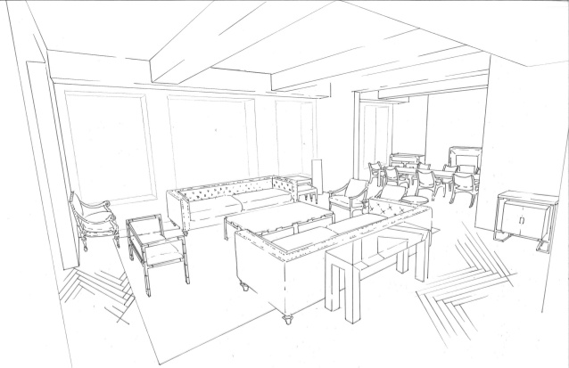 638x413 Living Room Line Drawing - Room Line Drawing