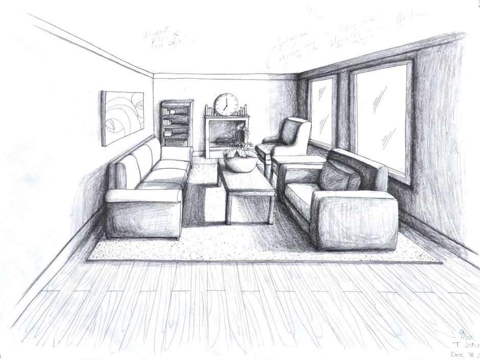 Living Room Perspective Drawing Best Living Room Decorating Ideas