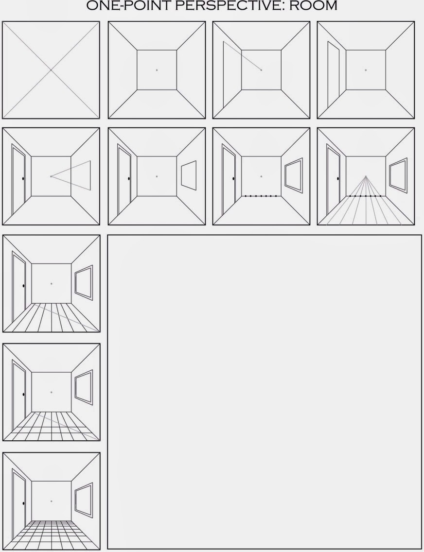 872x1136 the helpful art teacher draw a surrealistic room in one point - Room Perspective Drawing