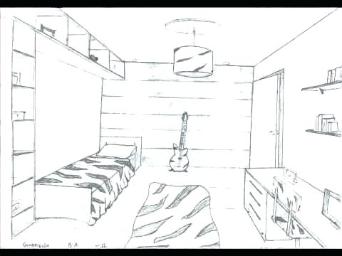 480x360 point perspective room perspective room drawing drawing living - Room Perspective Drawing