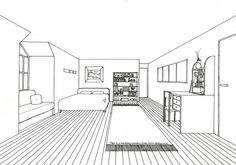 236x165 best perspective room images vanishing point, one point - Room Perspective Drawing