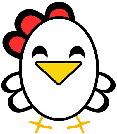 400x458 easiest chicken or rooster to draw ever - Rooster Cartoon Drawing
