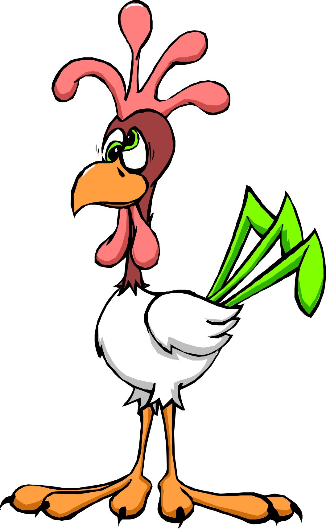 1057x1717 Cartoon Chickens - Rooster Cartoon Drawing