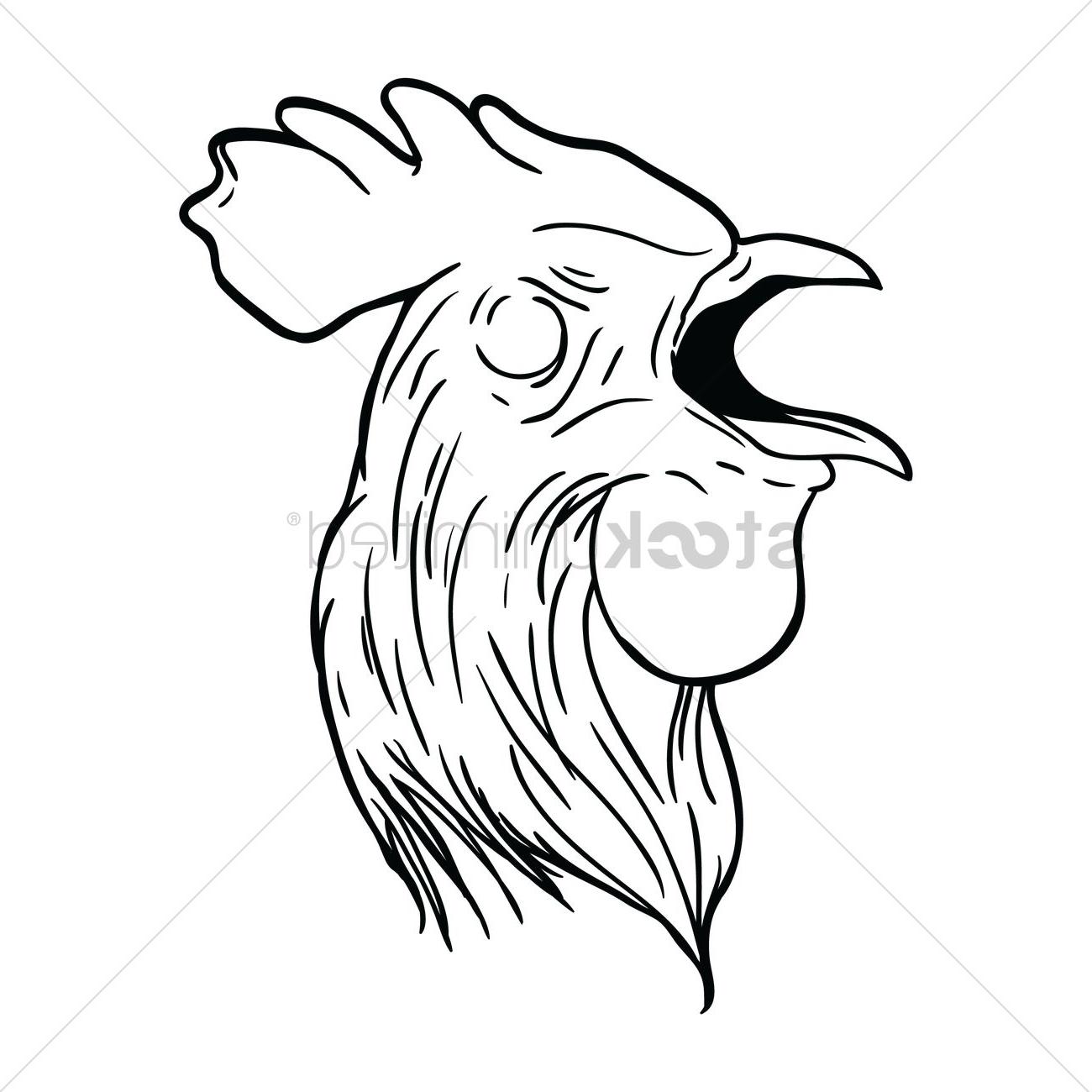 1300x1300 Top Rooster Drawing - Rooster Drawing