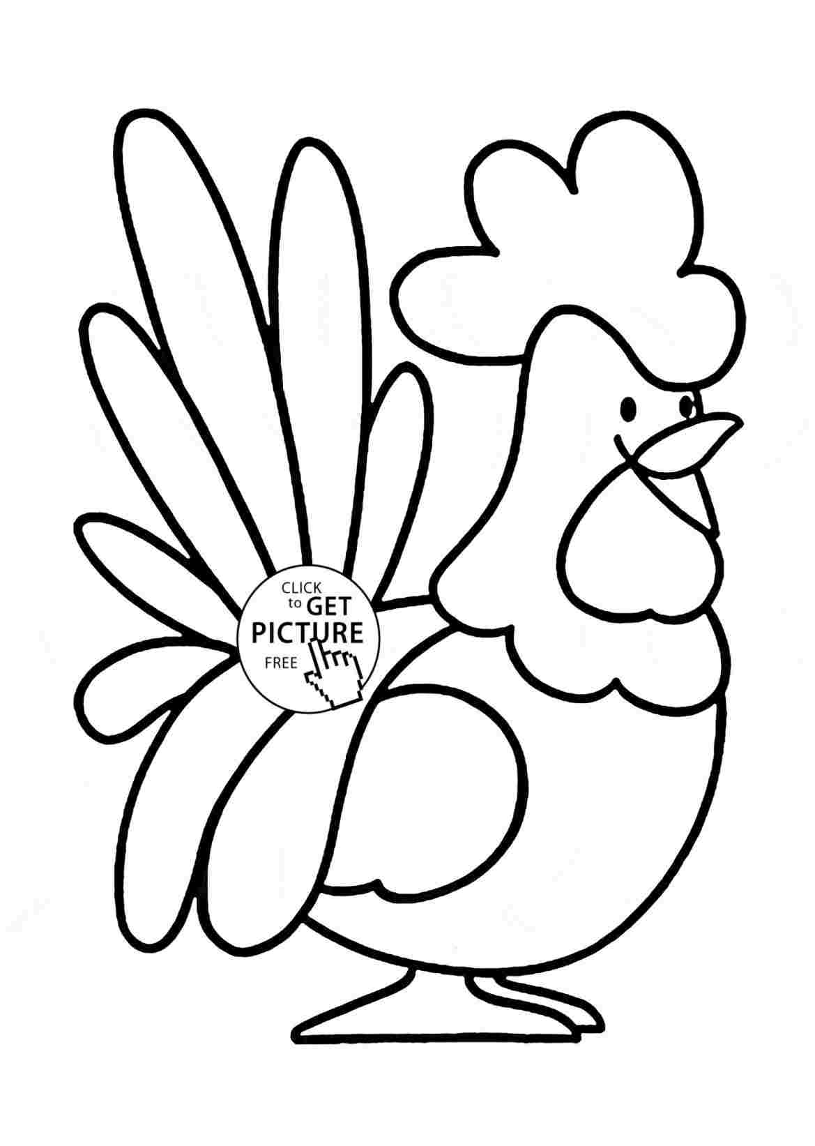 1169x1643 Cute Rooster Drawing - Rooster Drawing Easy