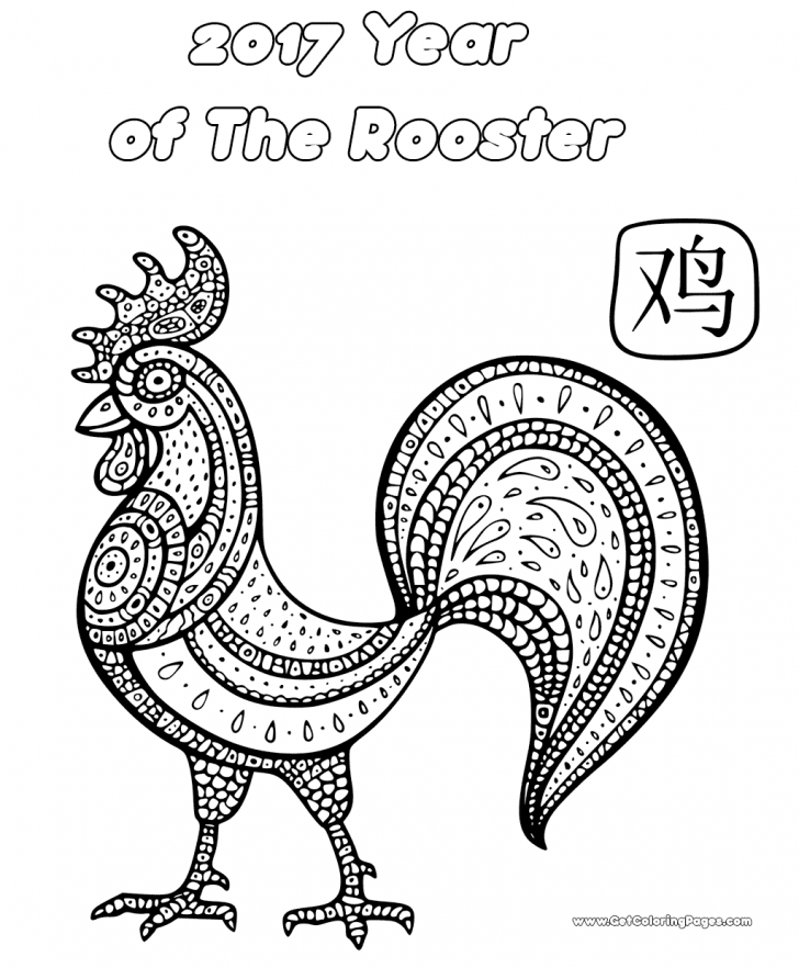 728x882 Coloring Pages The Little Red Hen Coloringes Rooster Drawing - Rooster Drawing Easy