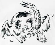 190x154 rooster fight men's premium t shirt spreadshirt - Rooster Fight Drawing