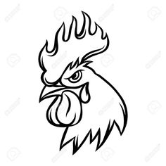 236x236 rooster coloring pages for adults rooster and fox coloring pages - Rooster Head Drawing