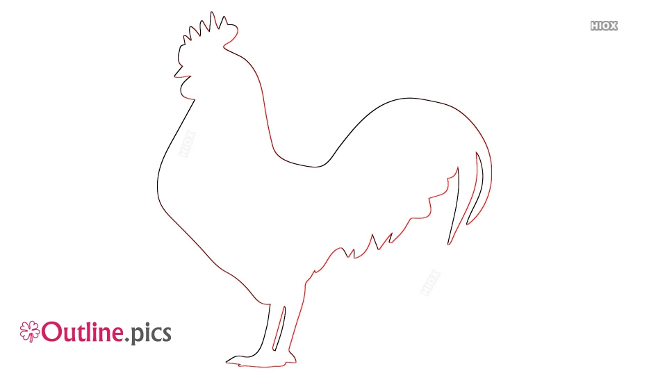 934x534 Rooster Outline Images - Rooster Outline Drawing