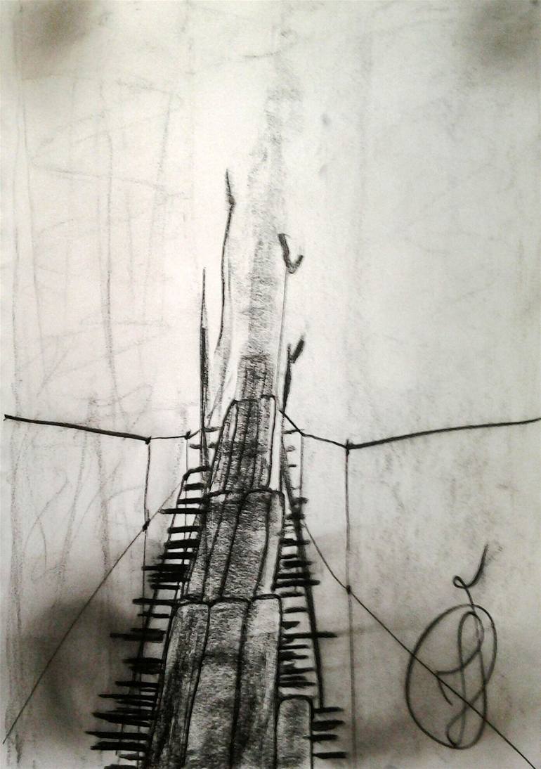 770x1094 The Bridge - Rope Bridge Drawing