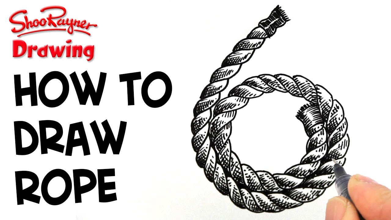 1280x720 how to draw coiled rope - Rope Drawing