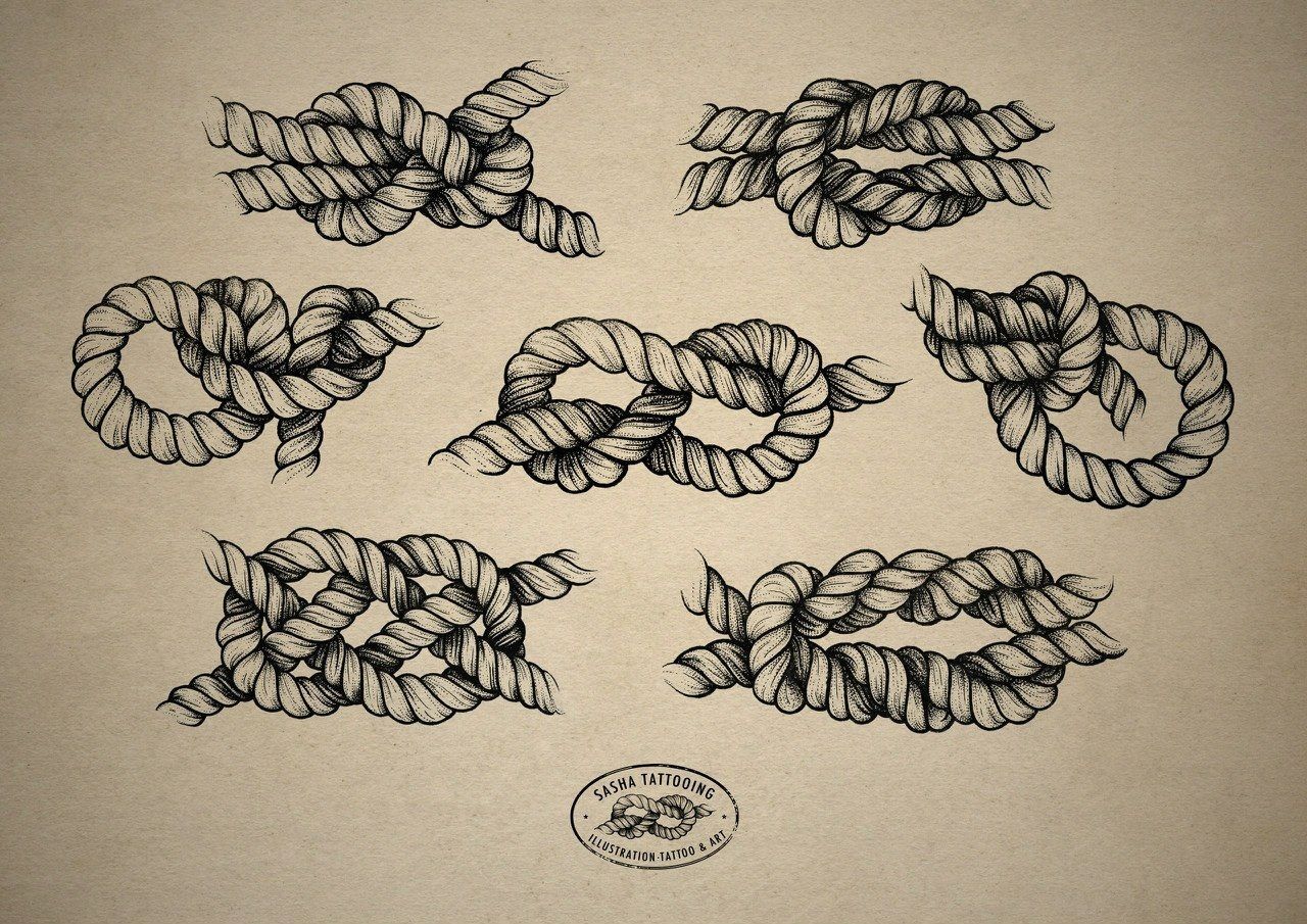1280x905 rope tattoo drawing pictures and ideas on meta networks - Rope Kno...