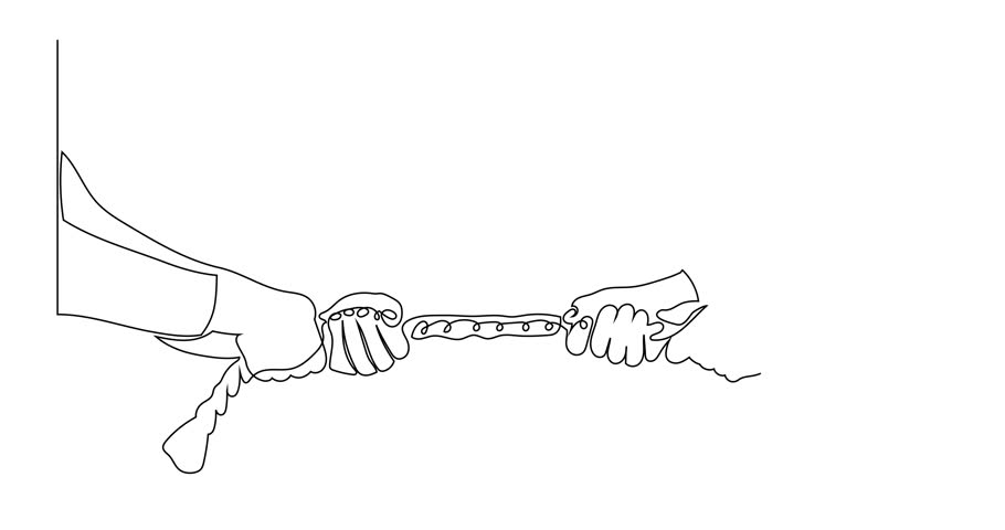 910x480 Simple Animation Of Continuous Line Stock Footage Video - Rope Line Drawing