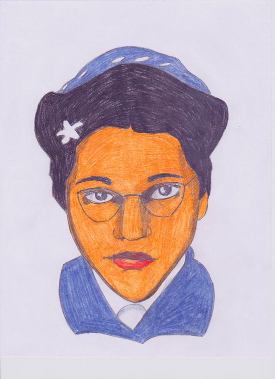 550x757 how to draw rosa parks steps - Rosa Parks Bus Drawing