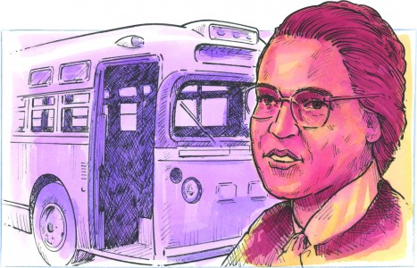 Rosa Parks Bus Drawing