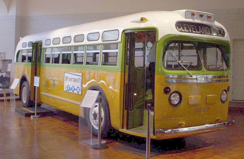 rosa parks bus drawing easy