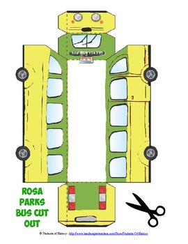 270x350 rosa parks bus foldable project reading tpt social studies - Rosa Parks Bus Drawing