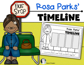 350x271 rosa parks {timeline} for kindergarten first grade social studies - Rosa Parks Bus Drawing