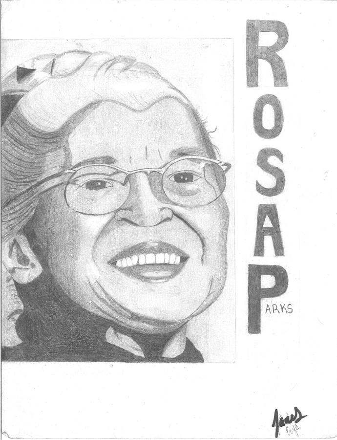690x900 rosa parks drawing - Rosa Parks Drawing
