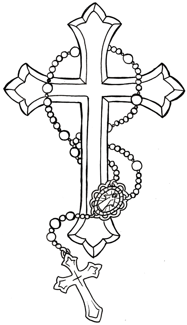 Rosary Tattoo Drawing At Explore Collection Of