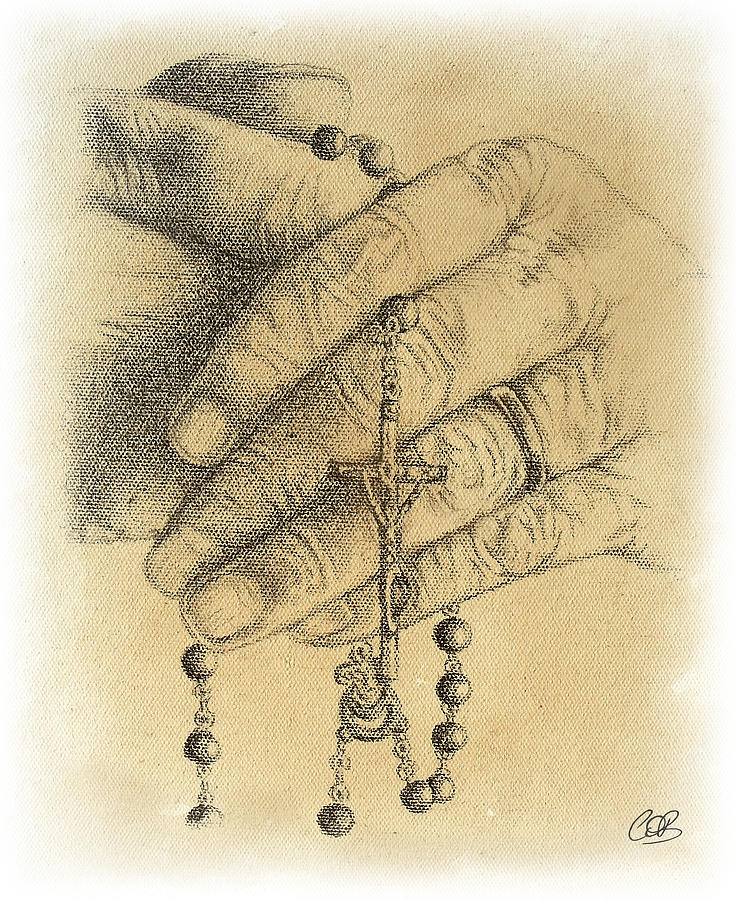 736x900 rosary beads drawings fine art america - Rosary Beads Drawing