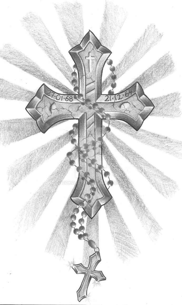 Rosary Cross Drawing at Explore collection of